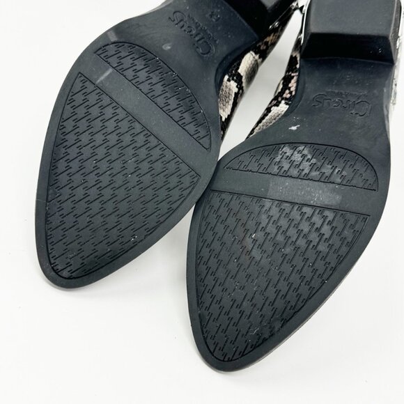 Circus Sam Edelman Women Reptile Faux Leather Studded Heel Zip Bootie Size 6.5 - Picture 15 of 15